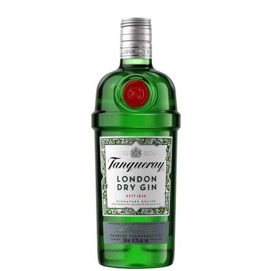 A bottle of Tanqueray Gin, available at our Palm Springs liquor store, Perry's.