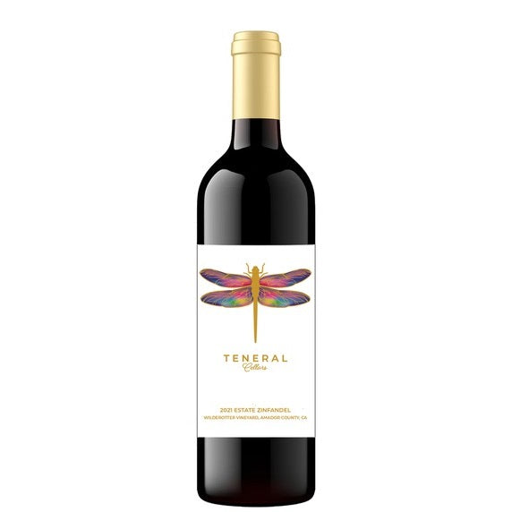 A bottle of Teneral untamed Zinfandel, available at our Palm Springs wine store, Perry's.