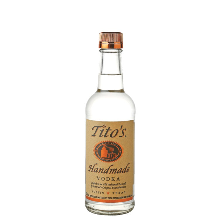 A bottle of Tito’s Handmade Vodka, available at our Palm Springs liquor store, Perry's.