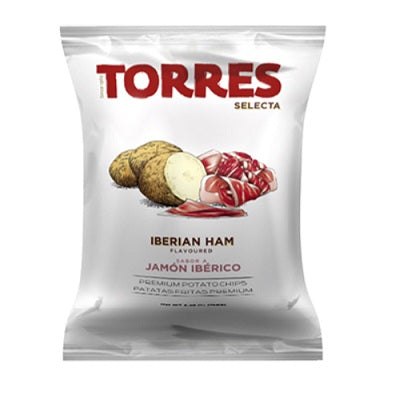 A pack Torres Jamon Chips, available at our Palm Springs liquor store, Perry's.