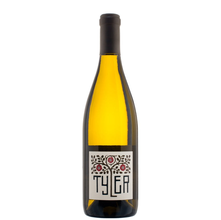 A bottle of Tyler Chardonnay, available at our Palm Springs wine store, Perry's.