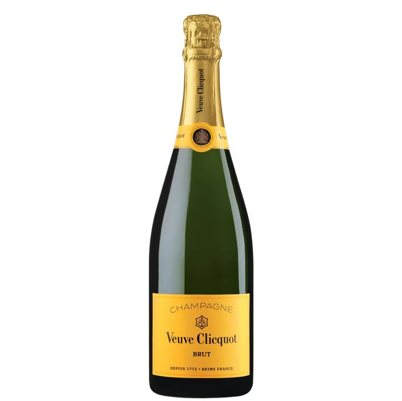 A bottle of Veuve Cliquot Champagne, available at our Palm Springs wine store, Perry's.