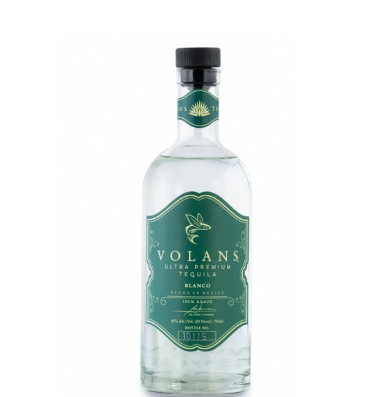 A bottle of Volans Blanco Tequila, available at our Palm Springs liquor store, Perry's.