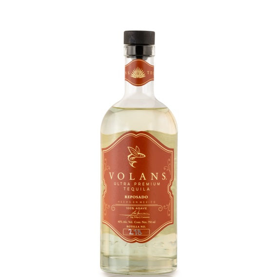 A bottle of Volans Reposado Tequila, available at our Palm Springs liquor store, Perry's.