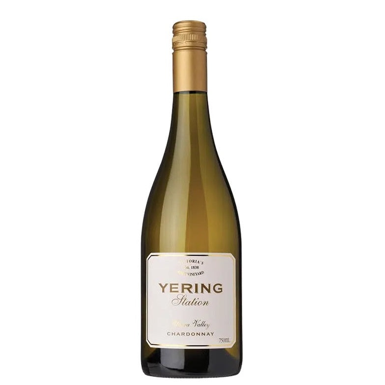 A bottle of Yering Station Chardonnay, available at our Palm Springs wine store, Perry's.